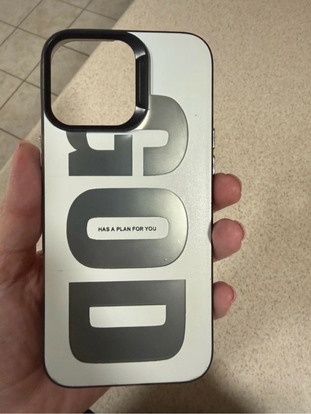 White & Gray Phone Case -